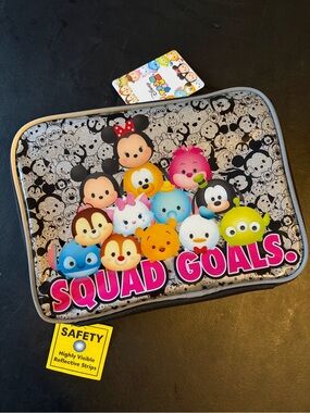 Disney Tsum Tsum Squad Goals Insulated Zip Lunch Cooler Bag leak/waterproof kids